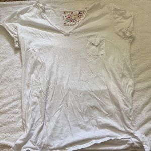 T. LA WHITE PLAIN TEE SHIRT - short sleeve